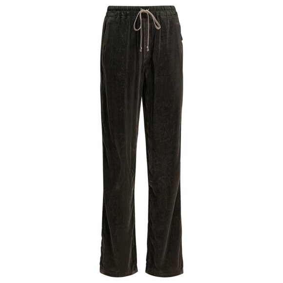 Rick Owens Velvet Wide-Leg Pants tag size 40 Women